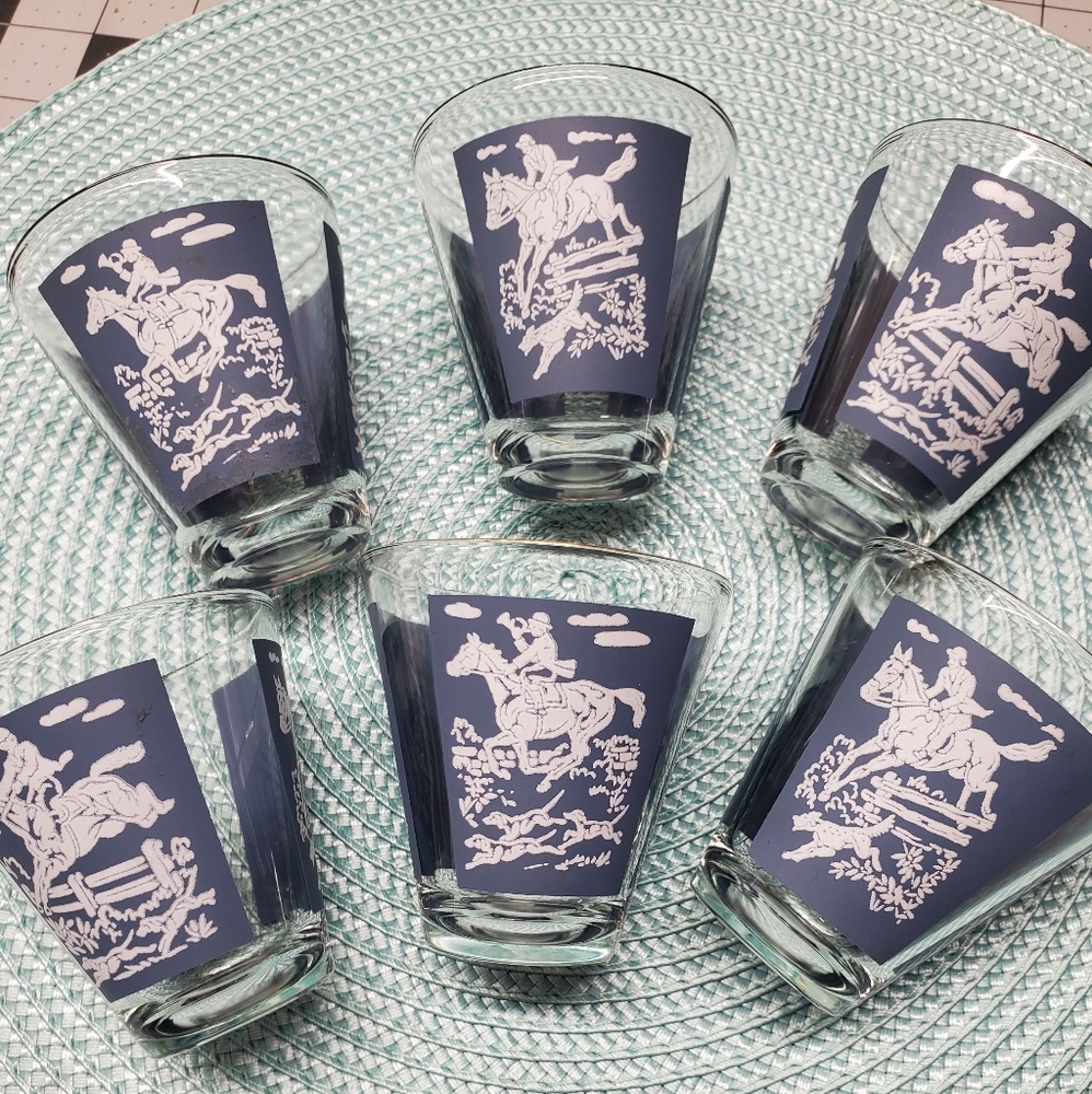 Fox and Hound shotglasses